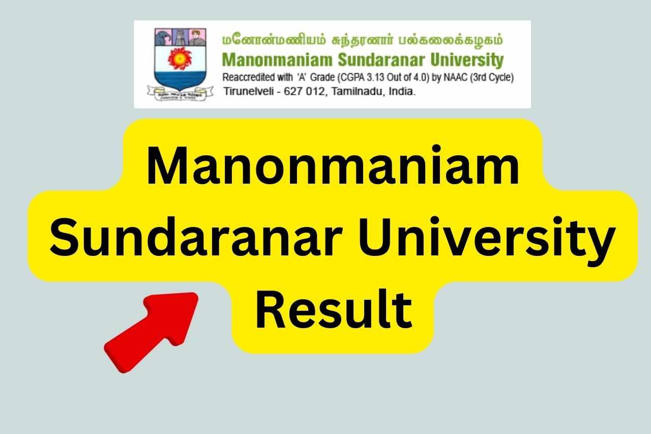 Manonmaniam Sundaranar University Result 2024